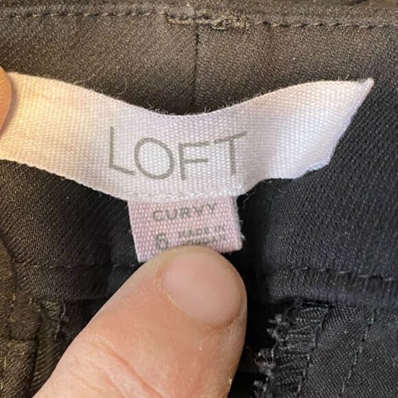 LOFT Woman's Jeans Size 6 Curvy Sutton Skinny Black - Picture 3 of 16